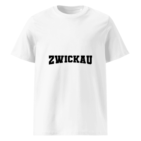 Zwickau T-Shirt mit Varsity17-Design (Weiß) – Produktansicht