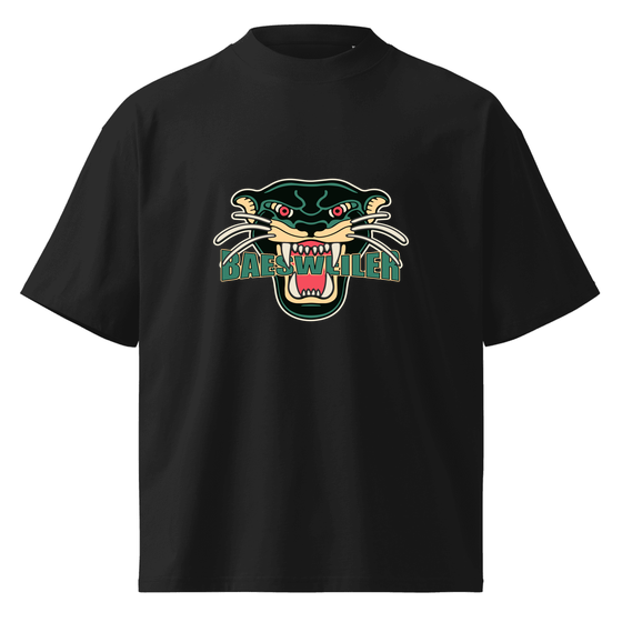 Oversized Unisex Bio-T-Shirt mit breitem Kragen für Baesweiler