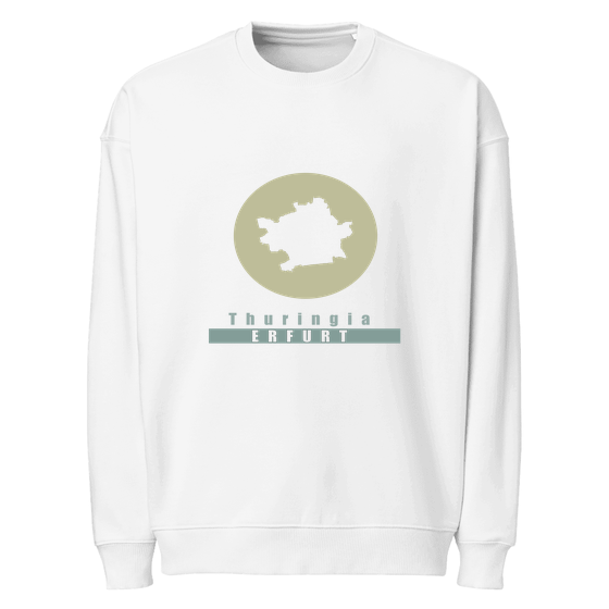 Oversized Unisex Bio-Pullover für Erfurt