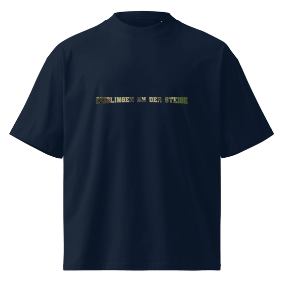 Oversized Unisex Bio-T-Shirt mit breitem Kragen für Geislingen an der Steige