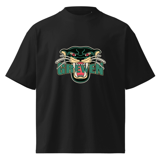 Oversized Unisex Bio-T-Shirt mit breitem Kragen für Greven
