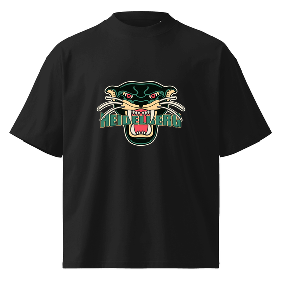 Oversized Unisex Bio-T-Shirt mit breitem Kragen für Heidelberg