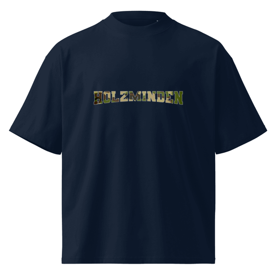Oversized Unisex Bio-T-Shirt mit breitem Kragen für Holzminden