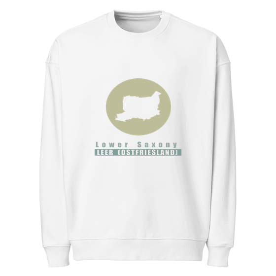 Oversized Unisex Bio-Pullover für Leer (Ostfriesland)