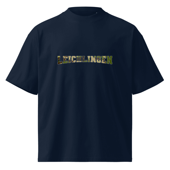 Oversized Unisex Bio-T-Shirt mit breitem Kragen für Leichlingen