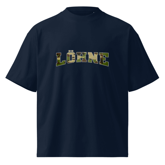 Oversized Unisex Bio-T-Shirt mit breitem Kragen für Löhne