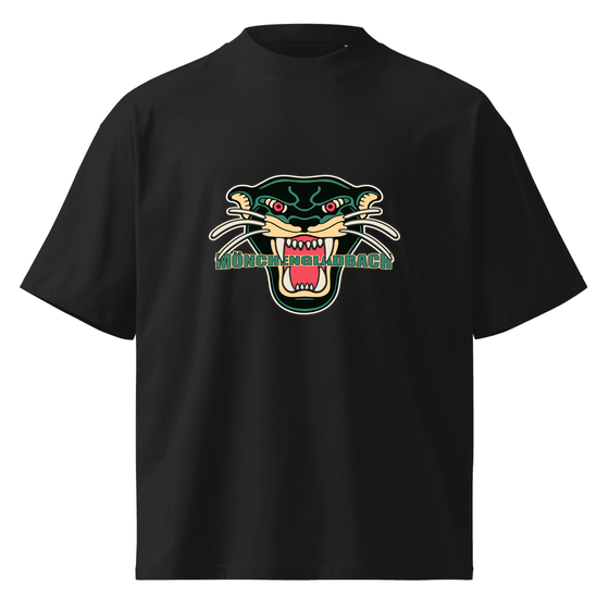 Oversized Unisex Bio-T-Shirt mit breitem Kragen für Mönchengladbach