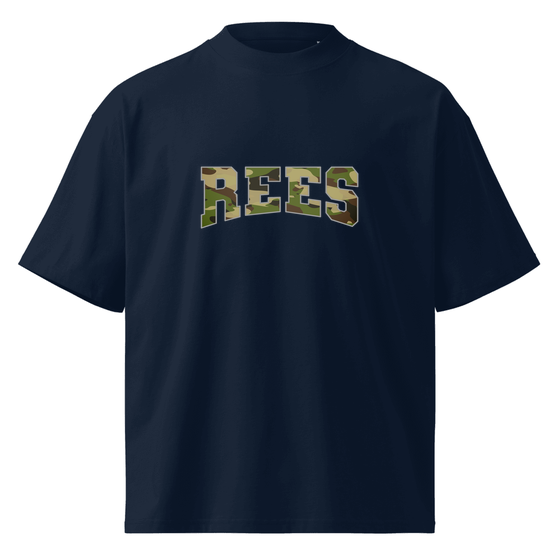 Oversized Unisex Bio-T-Shirt mit breitem Kragen für Rees