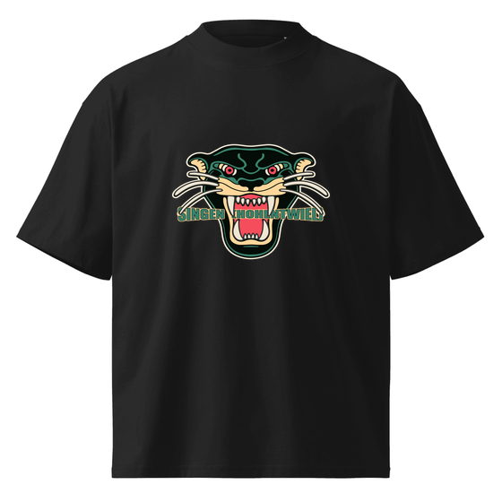 Oversized Unisex Bio-T-Shirt mit breitem Kragen für Singen (Hohentwiel)